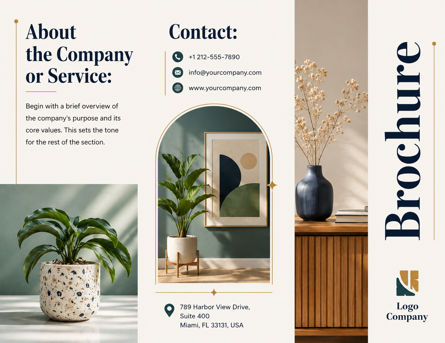 8.5 x 11 Brochure 8.5 x 11 Brochure - Free Brochures Template for Google Slides
