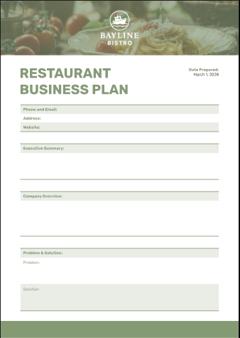 Restaurant Business Plan Free Google Docs Template Restaurant Business Plan Free Google Docs Template - Free Business Plans Template for Google Docs