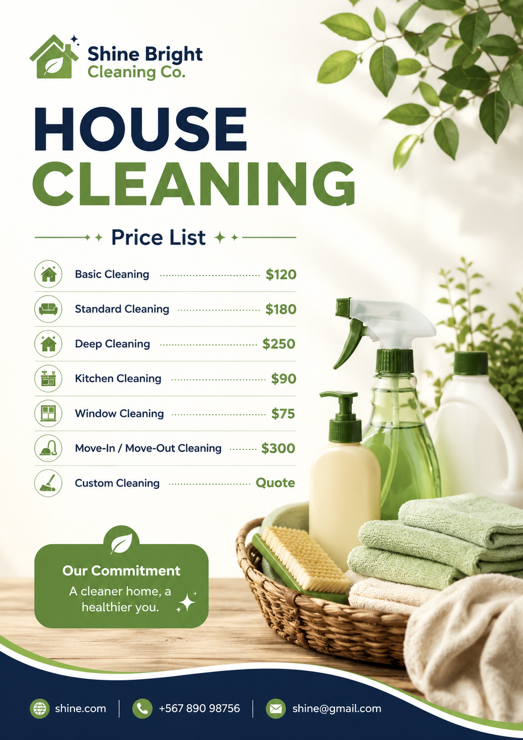 House Cleaning Price List House Cleaning Price List - Free Price Lists Template for Google Slides