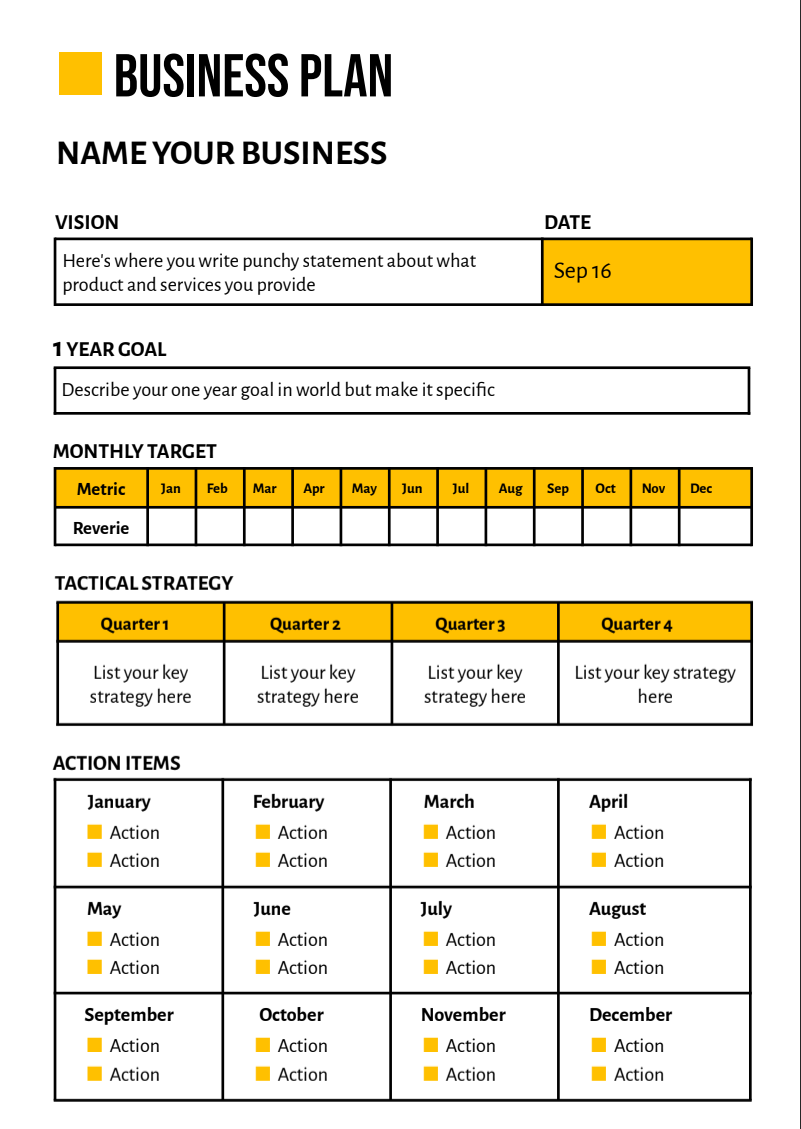 Business Plan Template for Google Docs Business Plan Template for Google Docs - Free Business Plans Template for Google Docs
