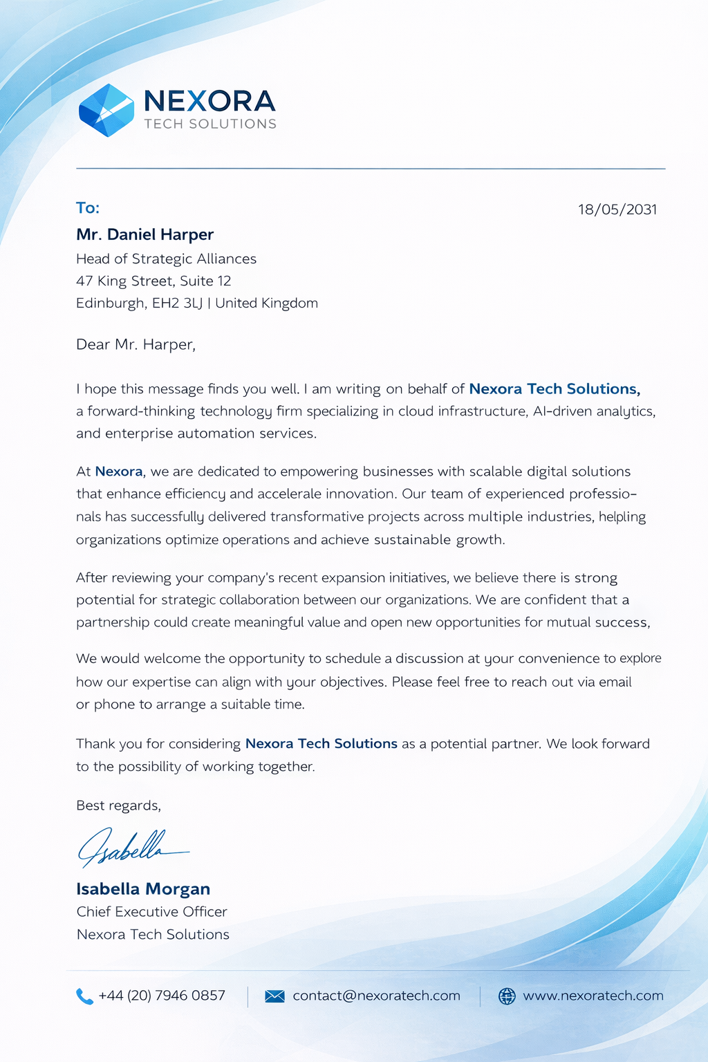 Blank Letterhead - Free Letterheads Template for Google Slides