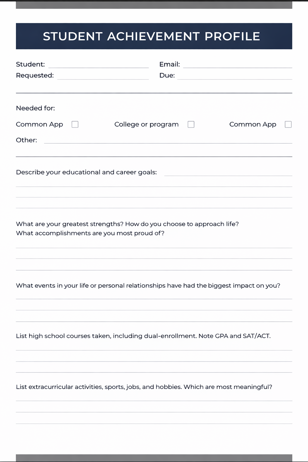 High School - Free Letterheads Template for Google Slides