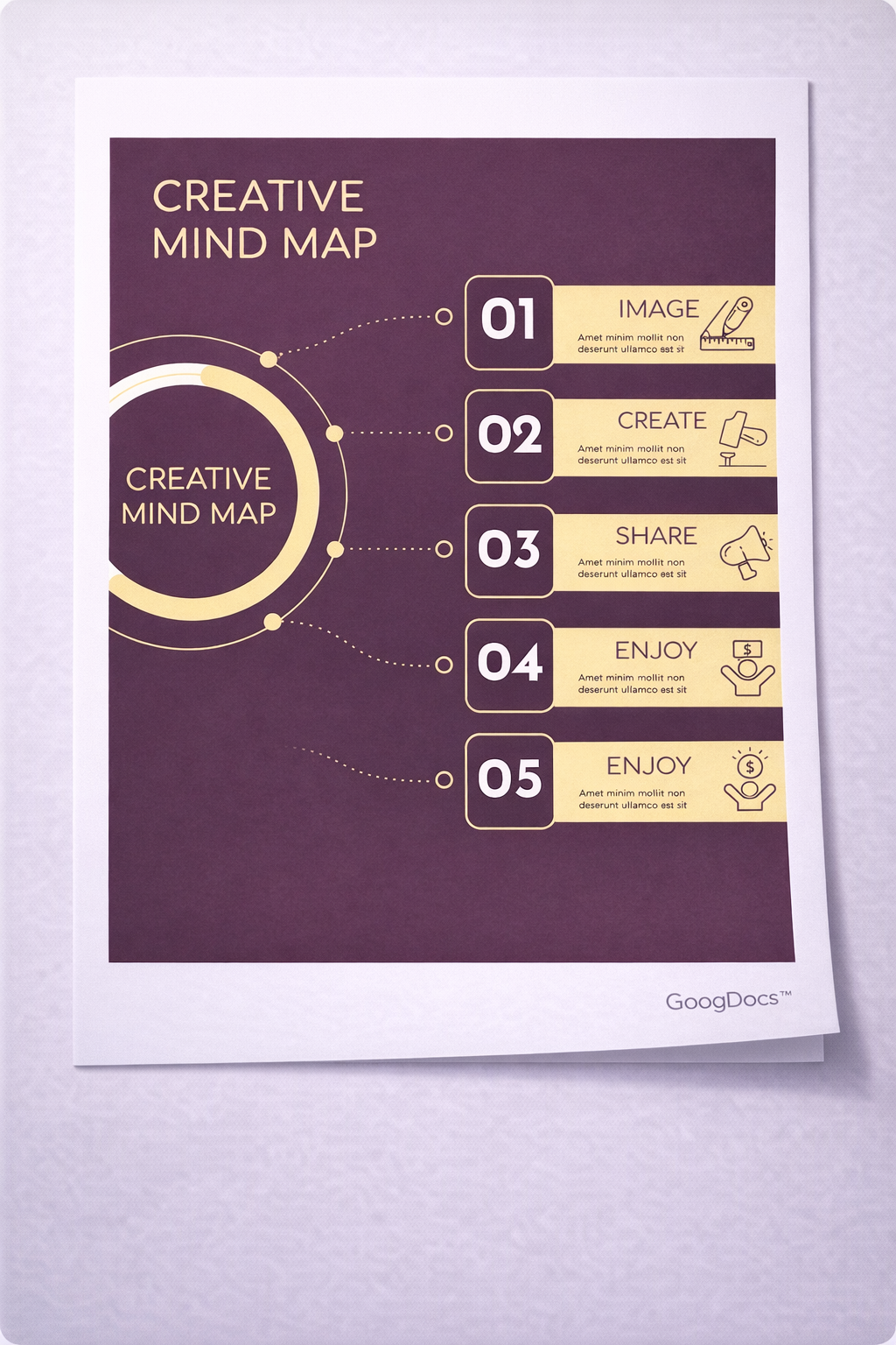 Creative Mind Map - Free Mind Maps Template for Google Slides