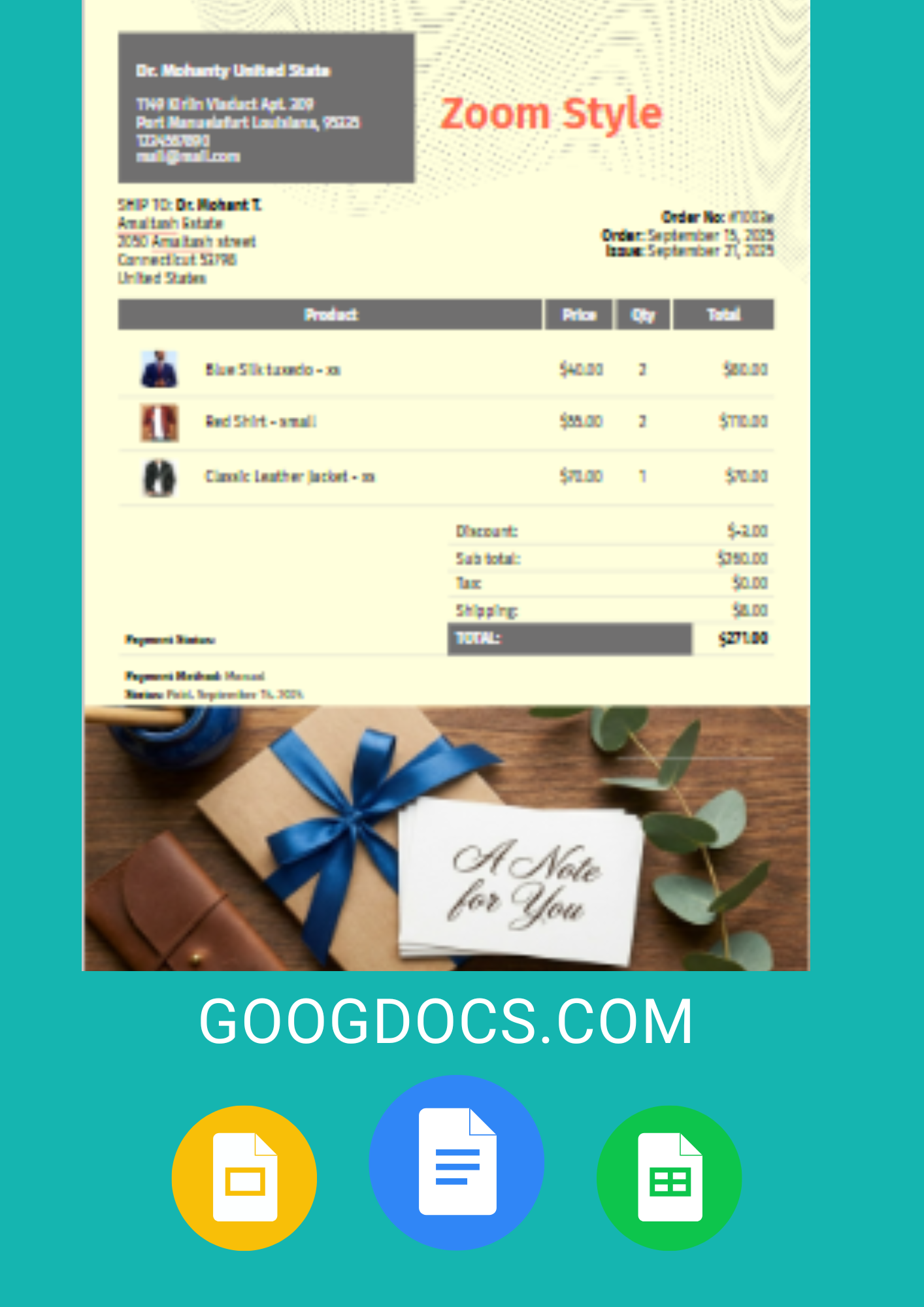 Packing Slip - Free Packing Slips Template for Google Docs