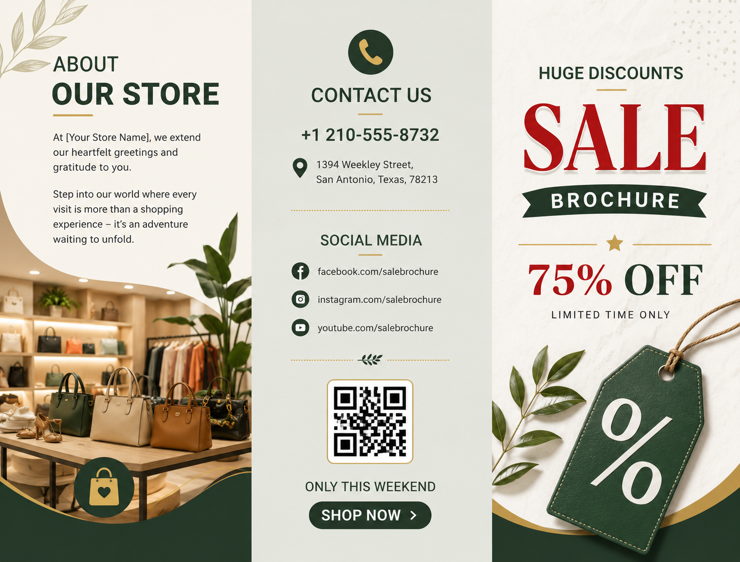 Sales Brochure - Free Brochures Template for Google Slides