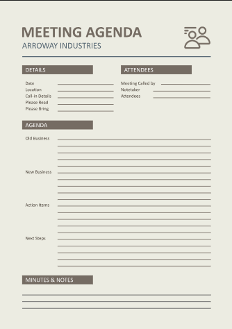 Team Meeting Agenda - Free Meeting Agendas Template for Google Docs