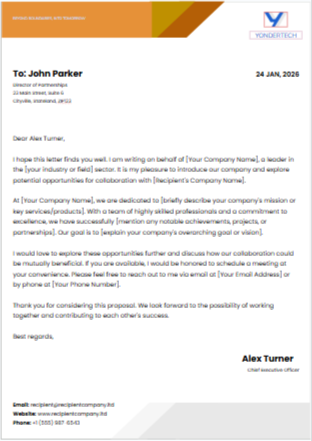 Business Letterhead - Free Letterheads Template for Google Docs