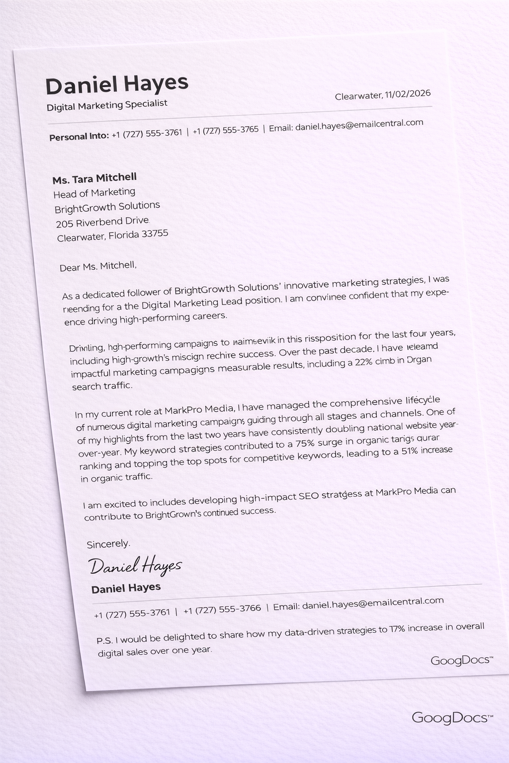 Application Letter Application Letter - Free Letters Template for Google Slides