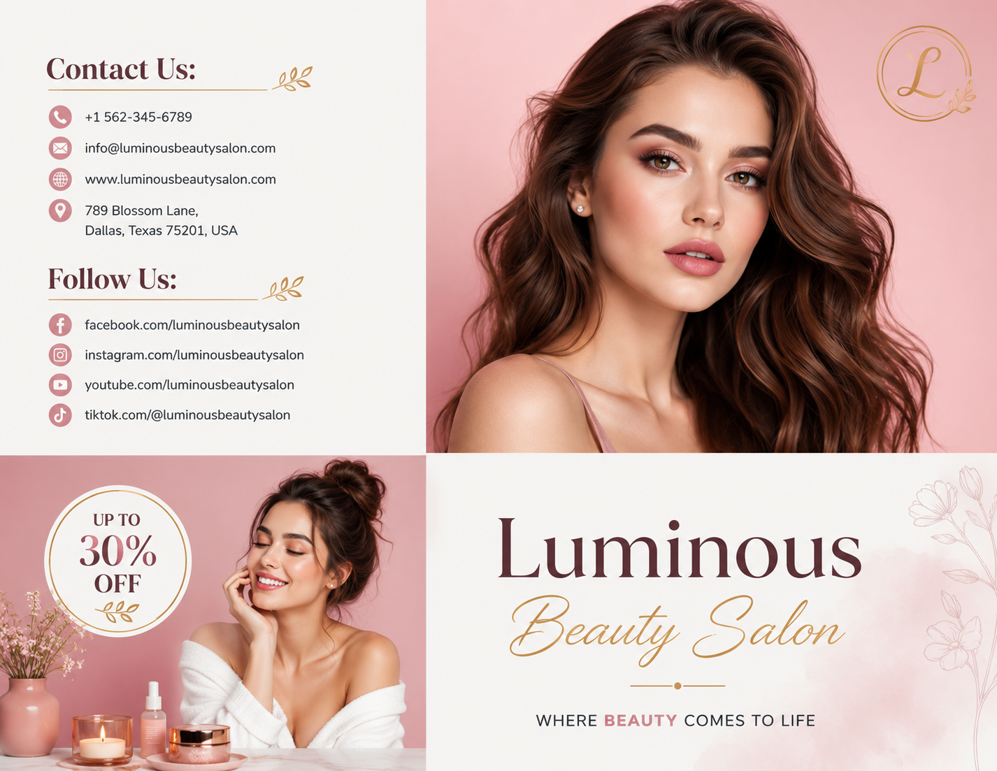 Half Fold Brochure Half Fold Brochure - Free Brochures Template for Google Slides