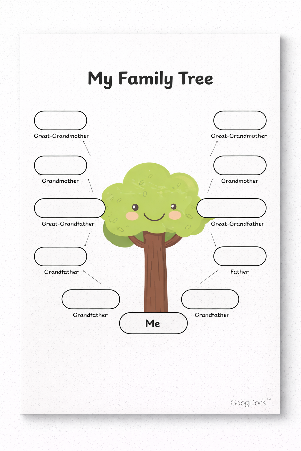 Family Tree for Kids - Free Family Trees Template for Google Slides