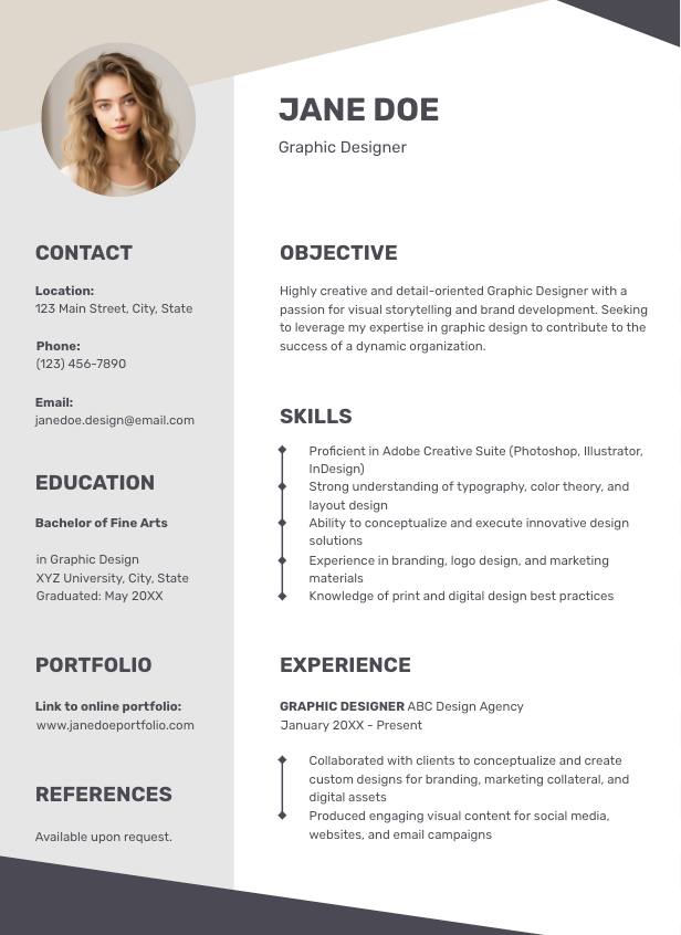 Graphic Designer CV Graphic Designer CV - Free CVs Template for Google Slides