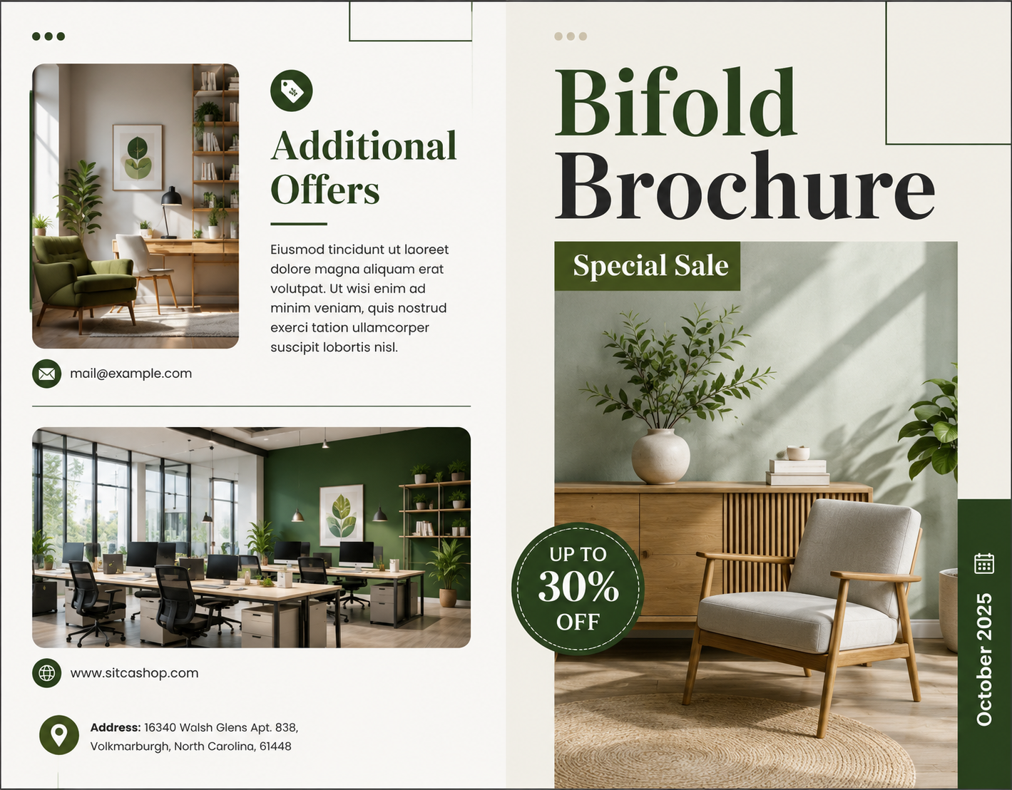 Bifold Brochure Bifold Brochure - Free Brochures Template for Google Slides