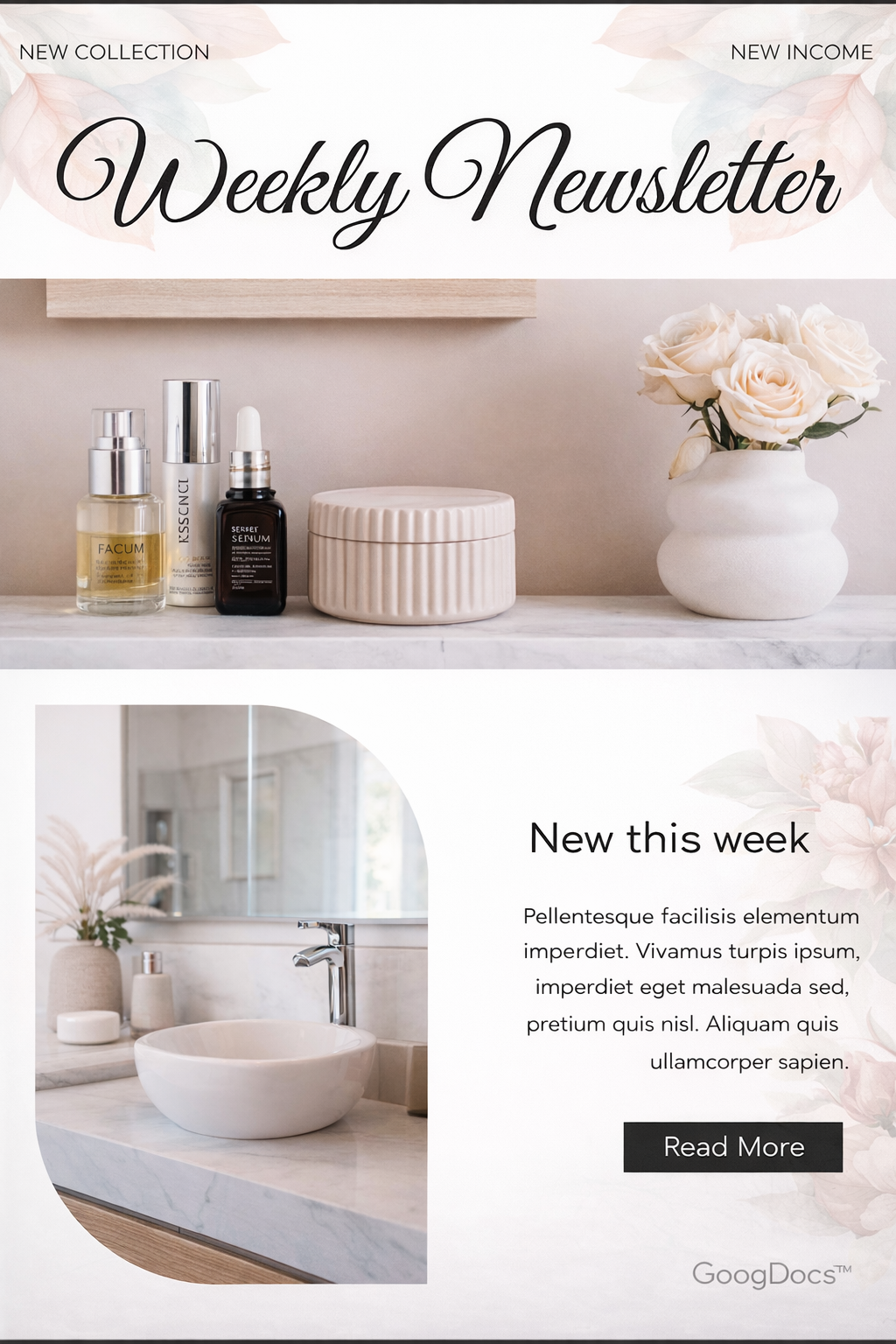 Weekly Newsletter - Free Newsletters Template for Google Slides