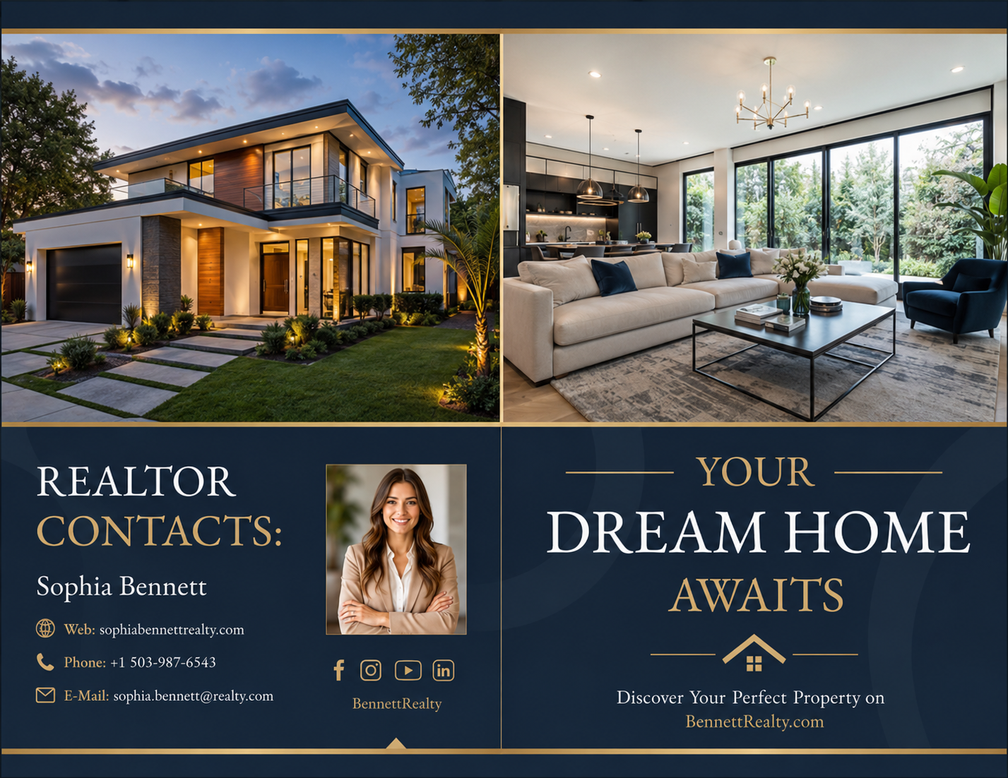 Real Estate Brochure Real Estate Brochure - Free Brochures Template for Google Slides